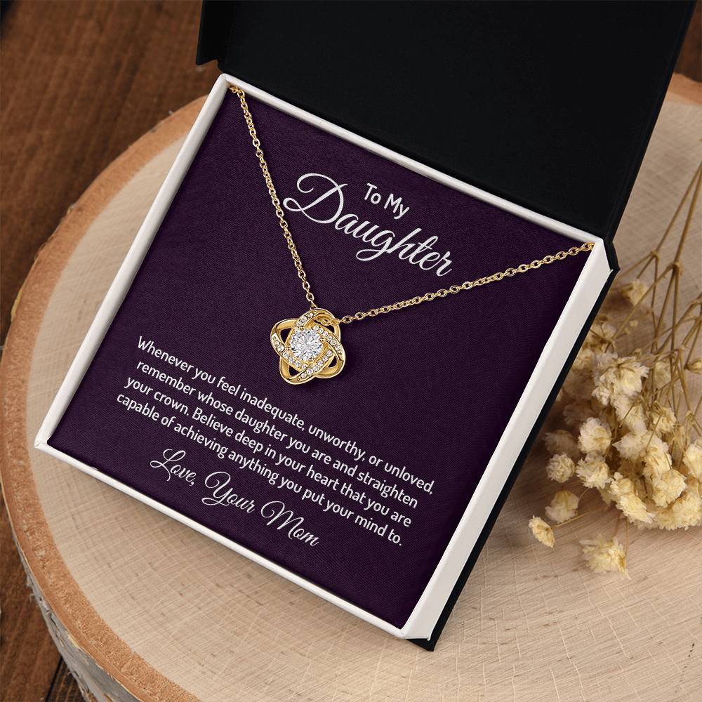 To my daughter - Love Knot Necklace