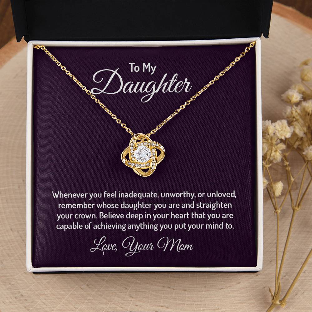 To my daughter - Love Knot Necklace