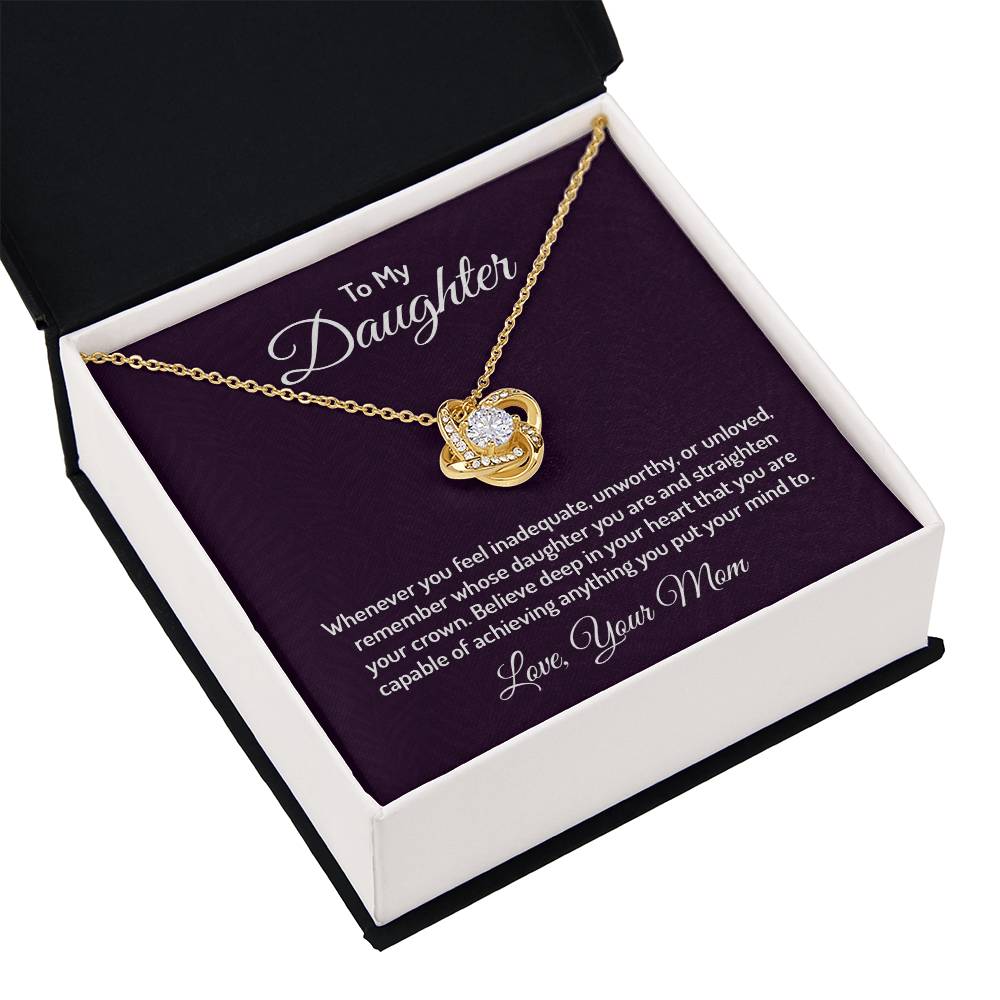 To my daughter - Love Knot Necklace