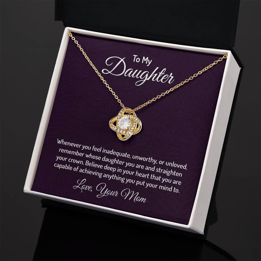 To my daughter - Love Knot Necklace
