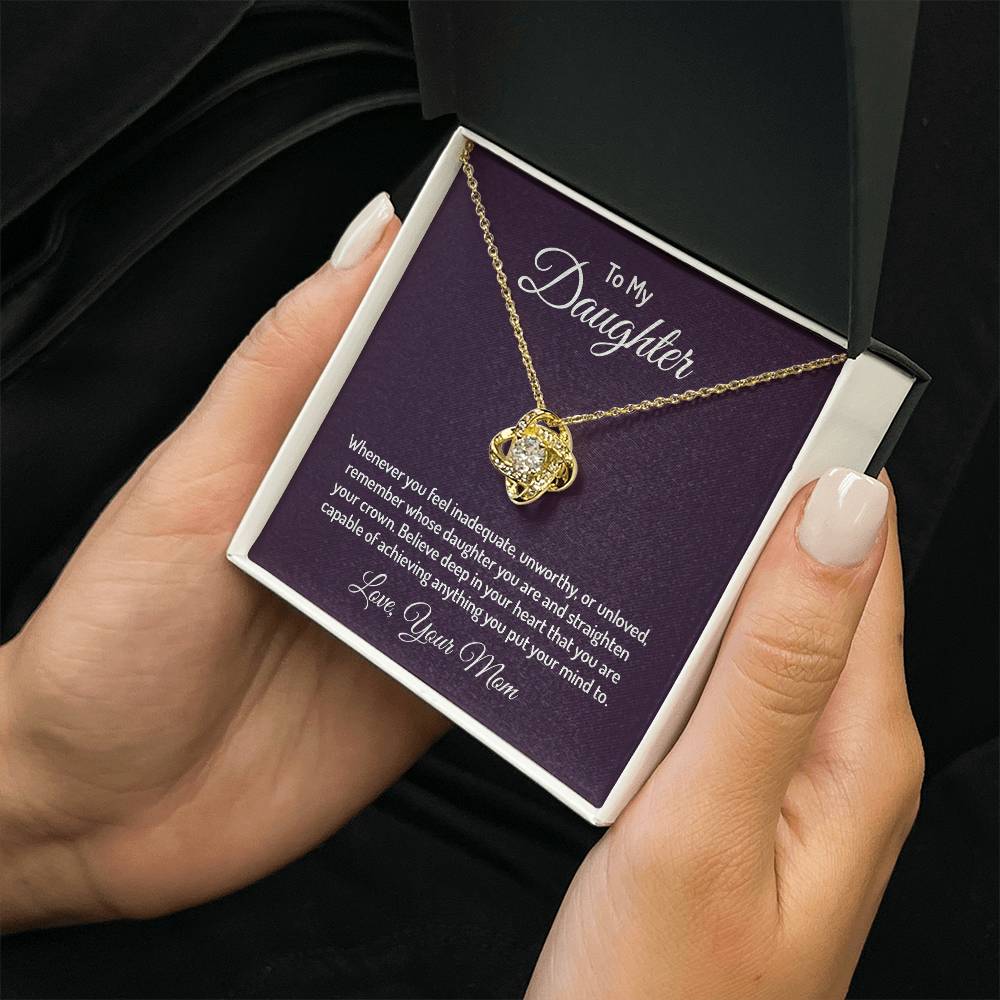 To my daughter - Love Knot Necklace