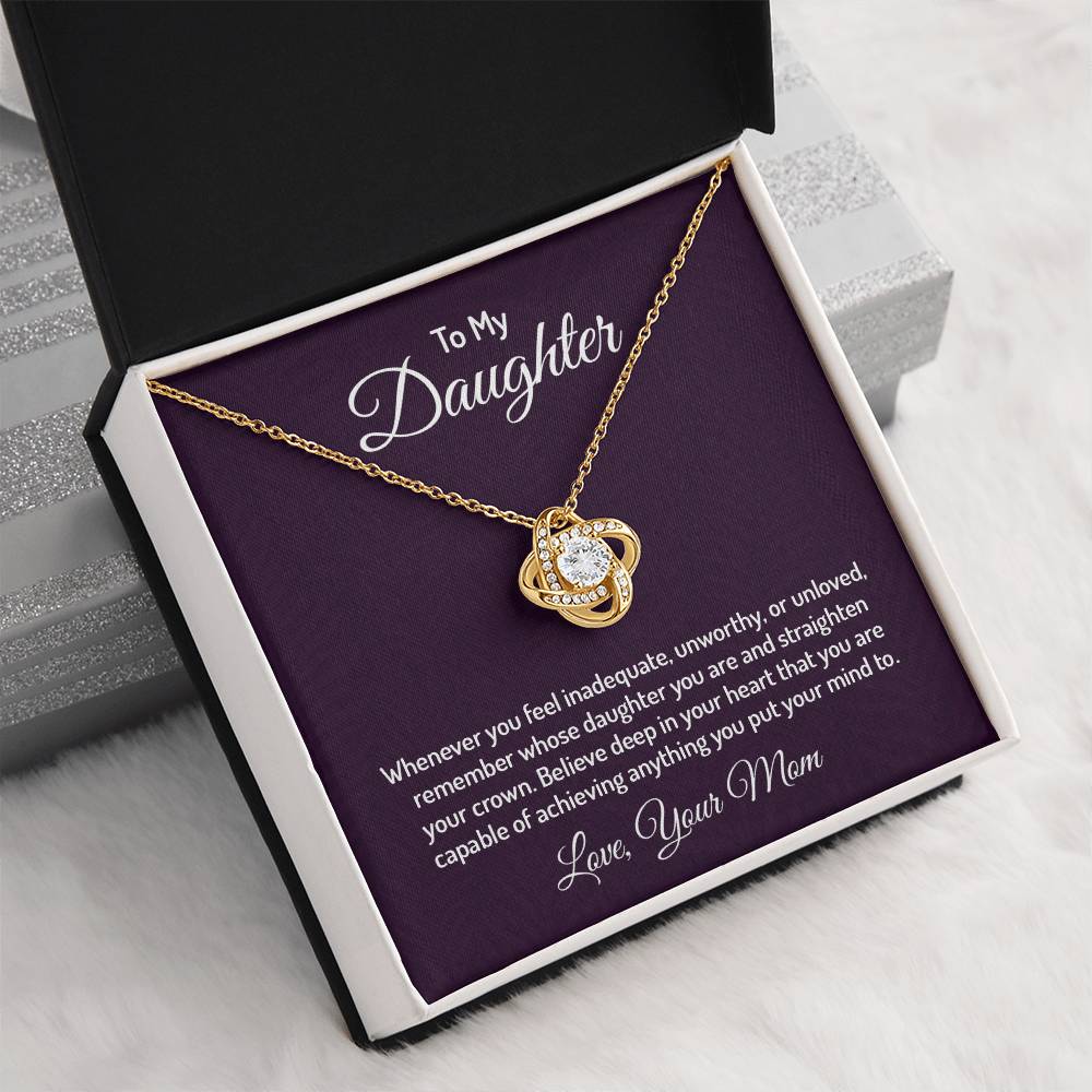 To my daughter - Love Knot Necklace