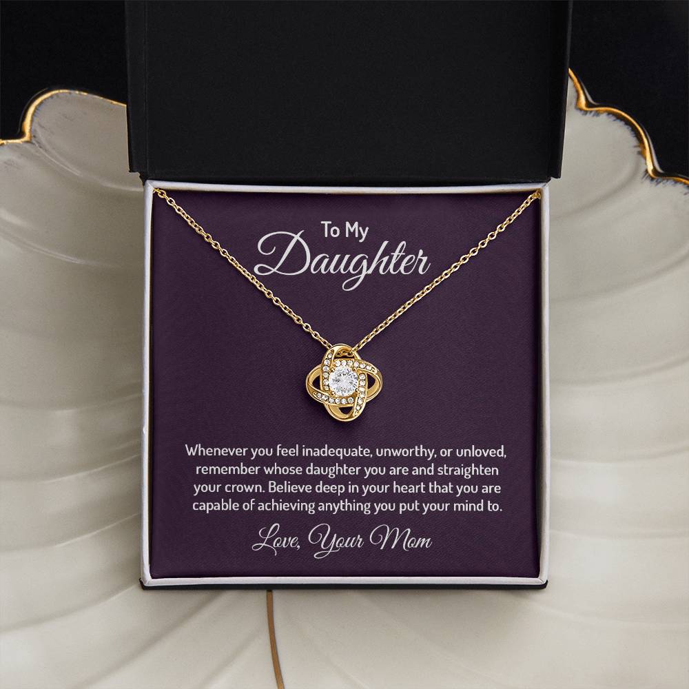 To my daughter - Love Knot Necklace