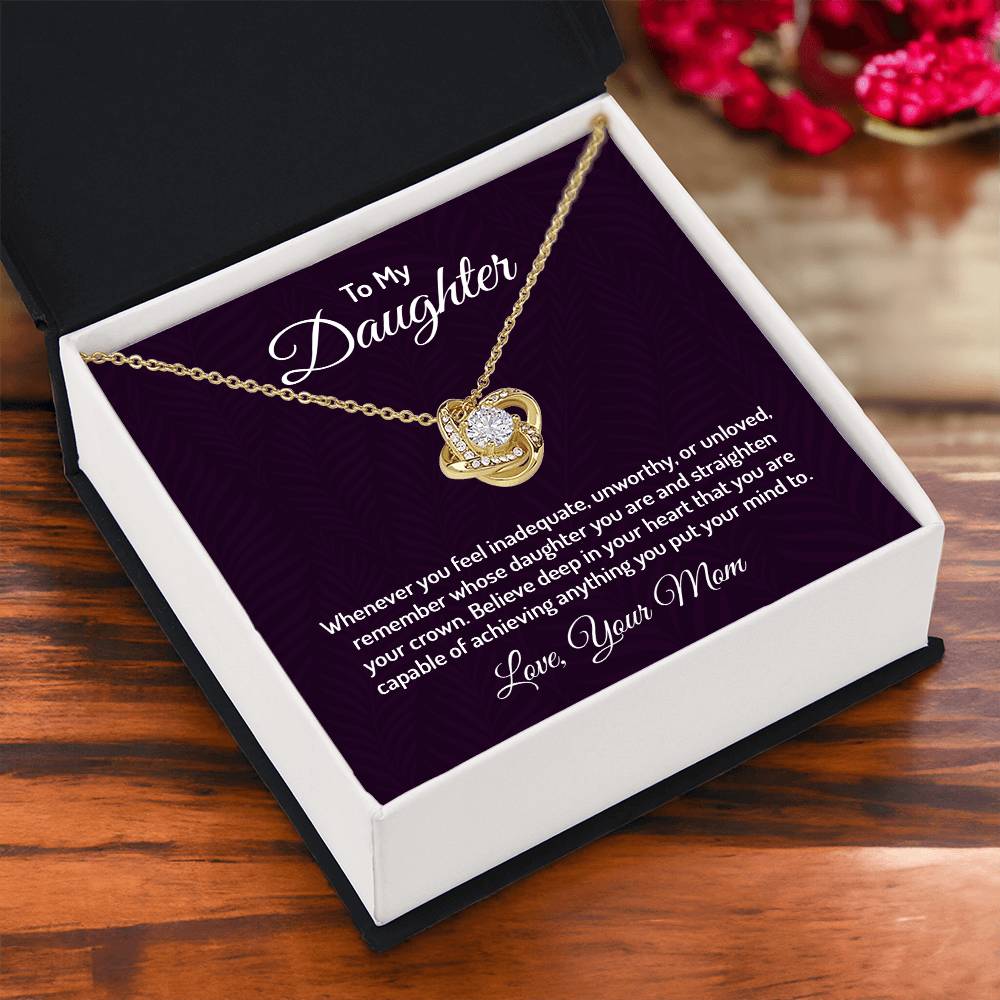 To my daughter - Love Knot Necklace