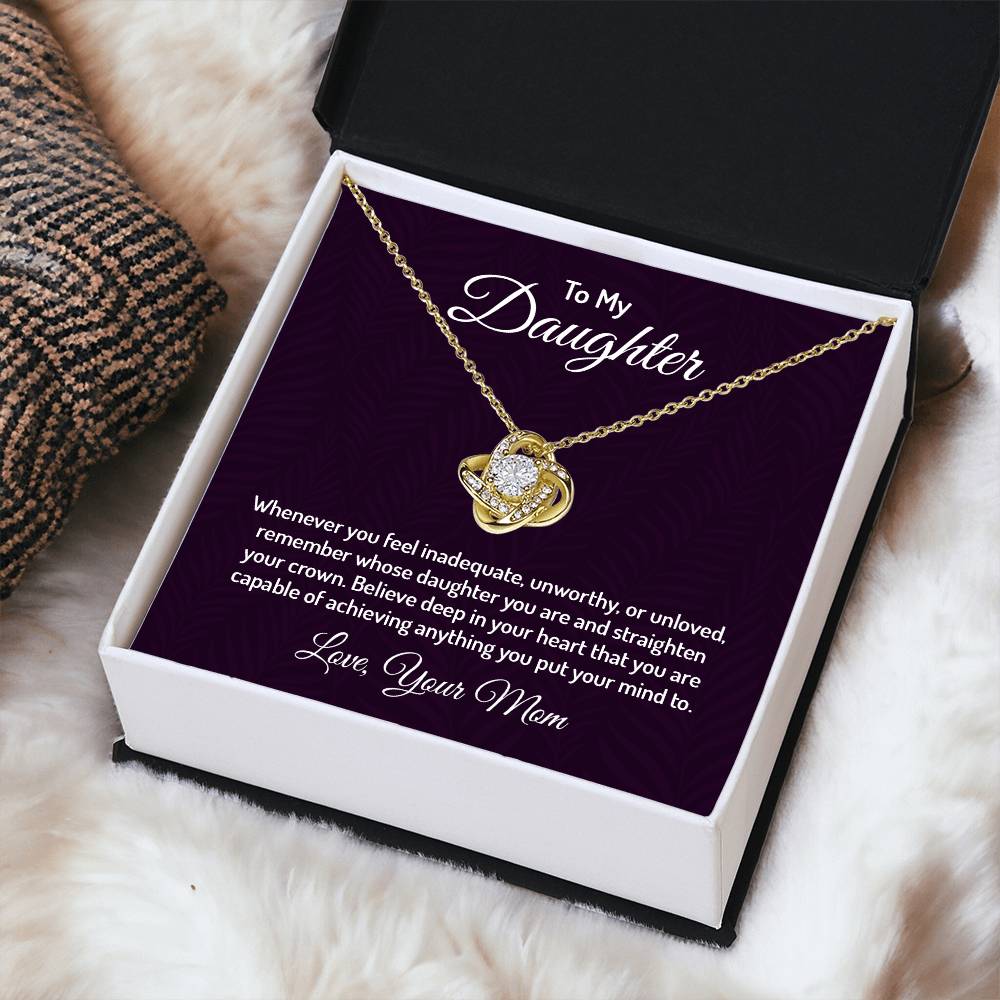 To my daughter - Love Knot Necklace