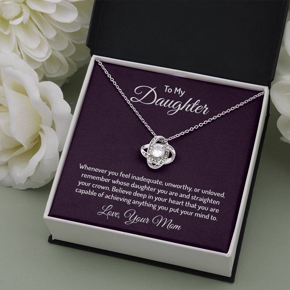 To my daughter - Love Knot Necklace