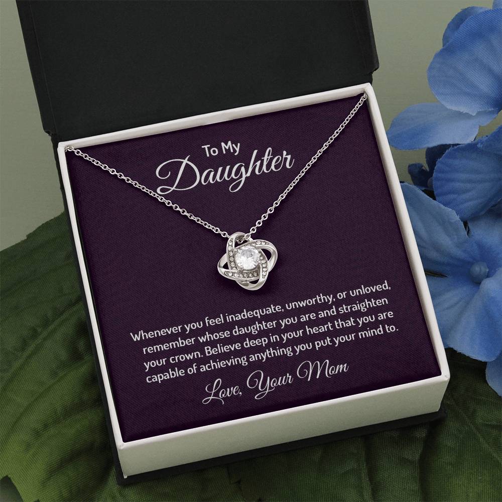To my daughter - Love Knot Necklace