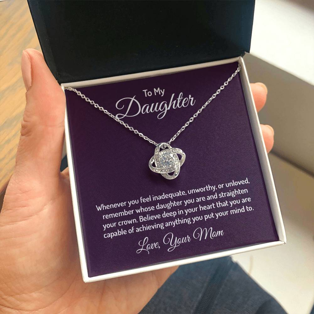 To my daughter - Love Knot Necklace