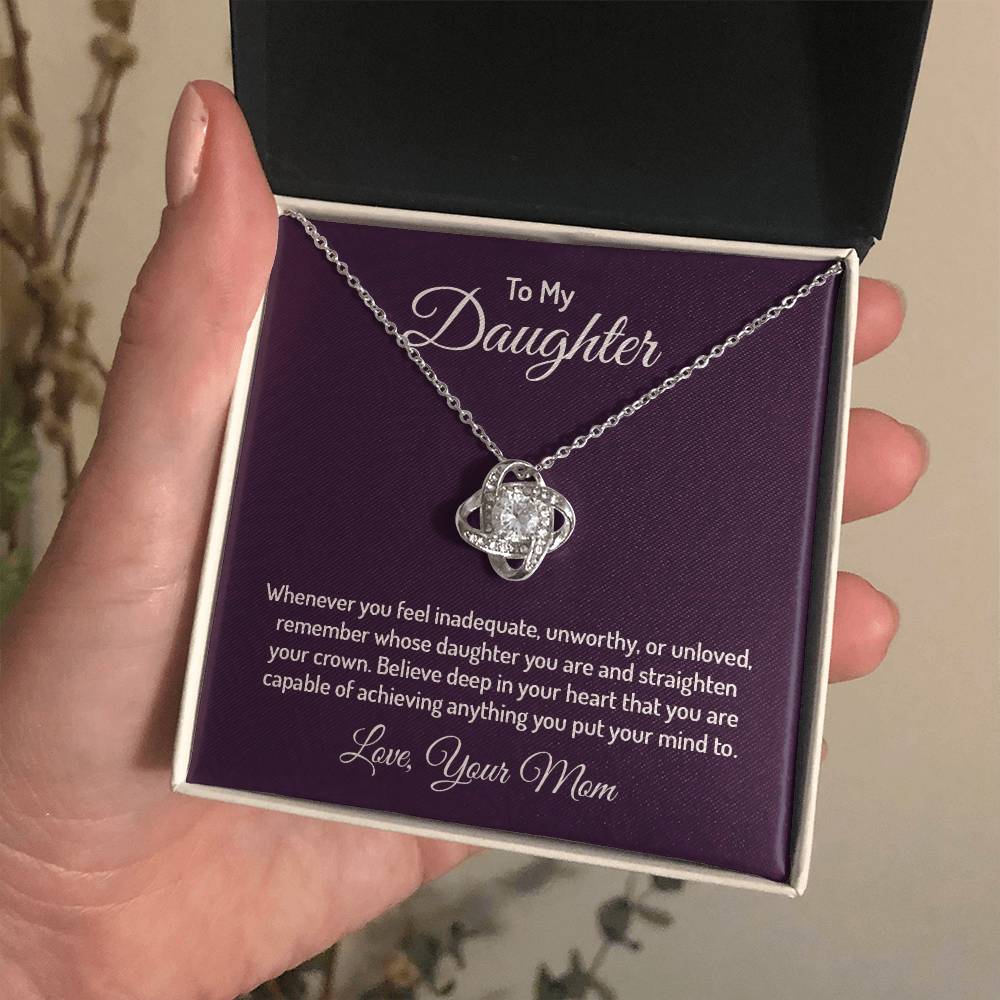 To my daughter - Love Knot Necklace