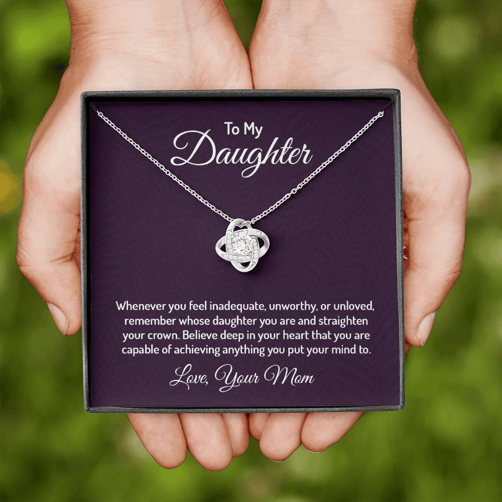 To my daughter - Love Knot Necklace