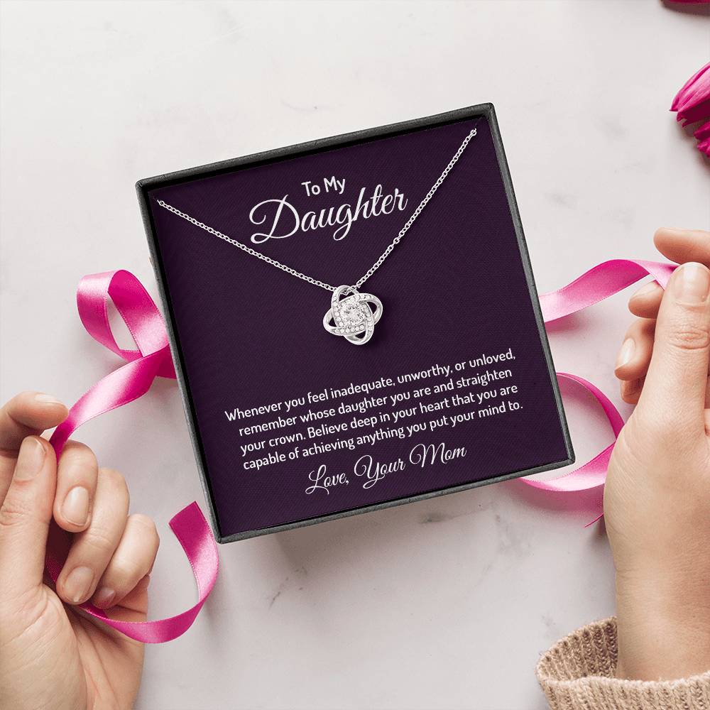 To my daughter - Love Knot Necklace