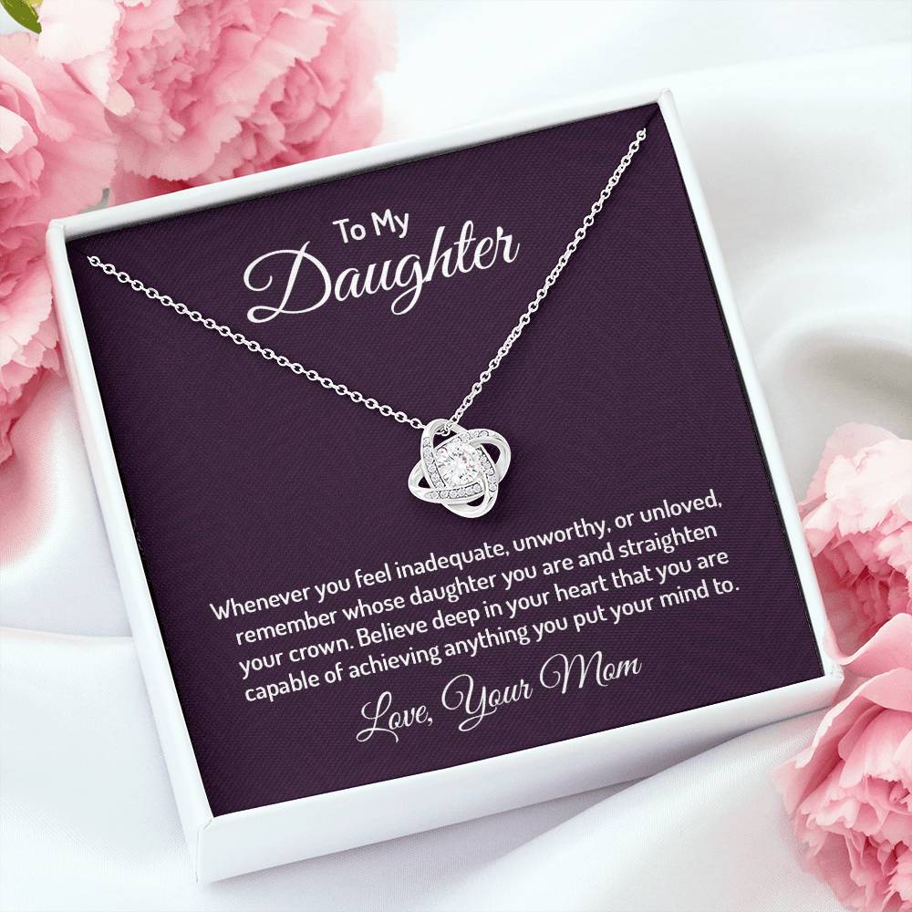 To my daughter - Love Knot Necklace