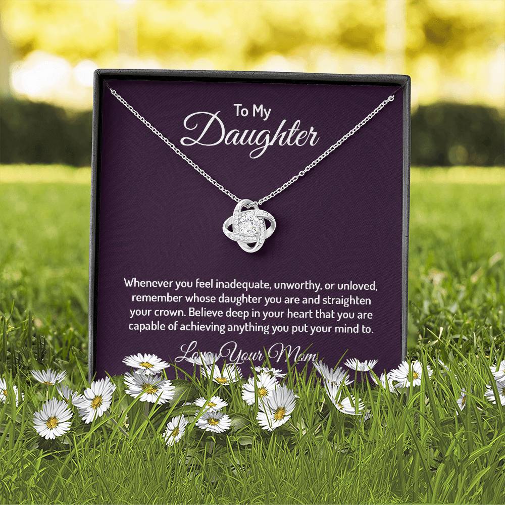 To my daughter - Love Knot Necklace