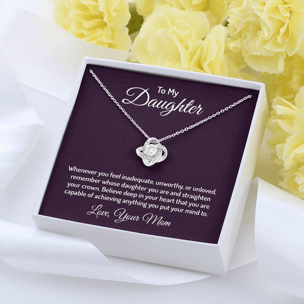 To my daughter - Love Knot Necklace