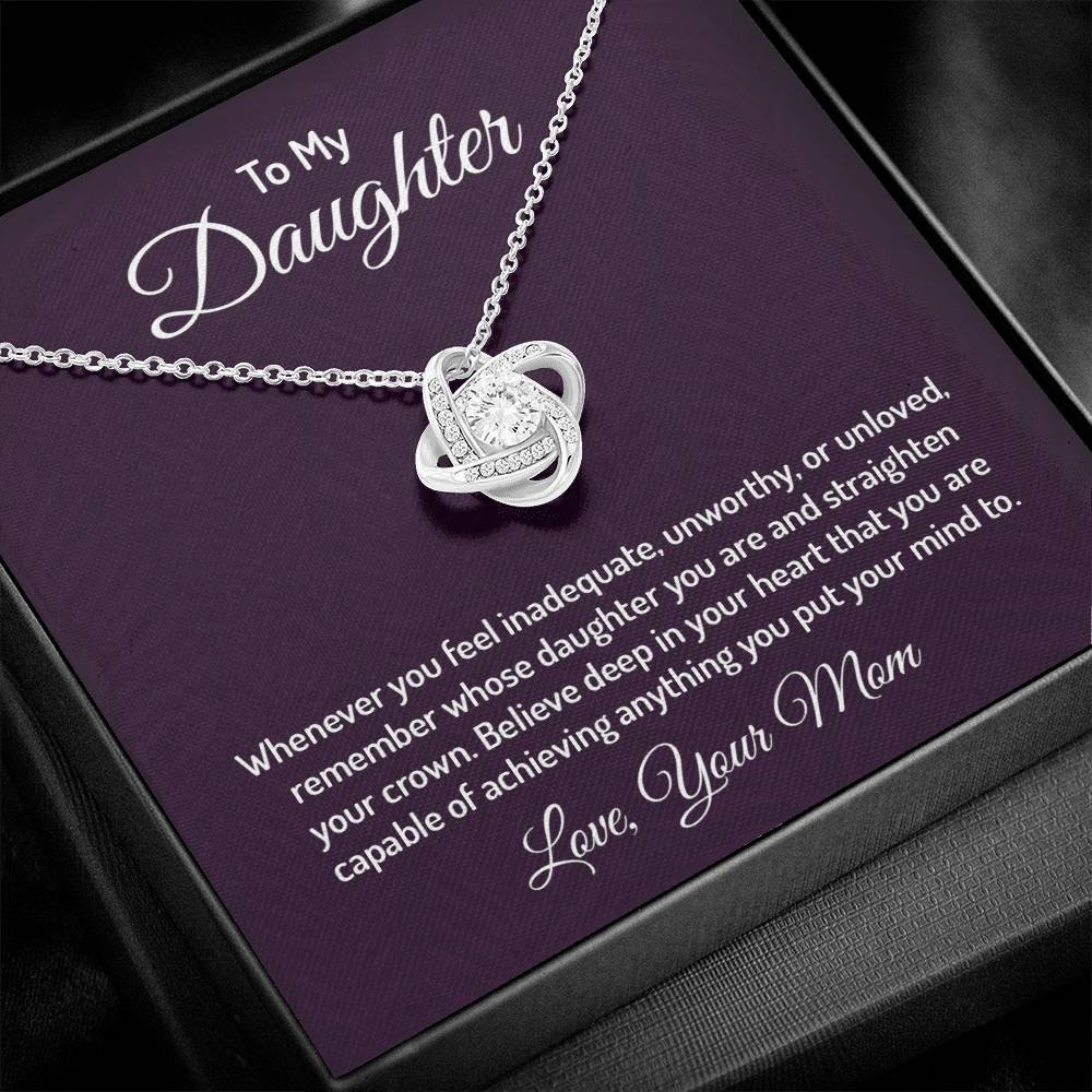 To my daughter - Love Knot Necklace