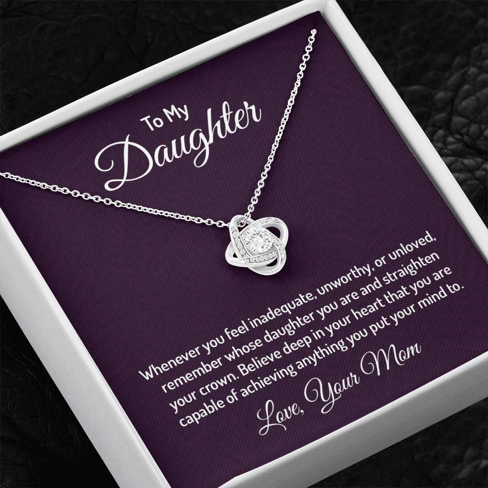 To my daughter - Love Knot Necklace