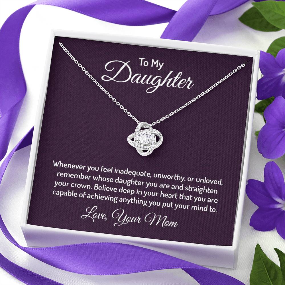 To my daughter - Love Knot Necklace