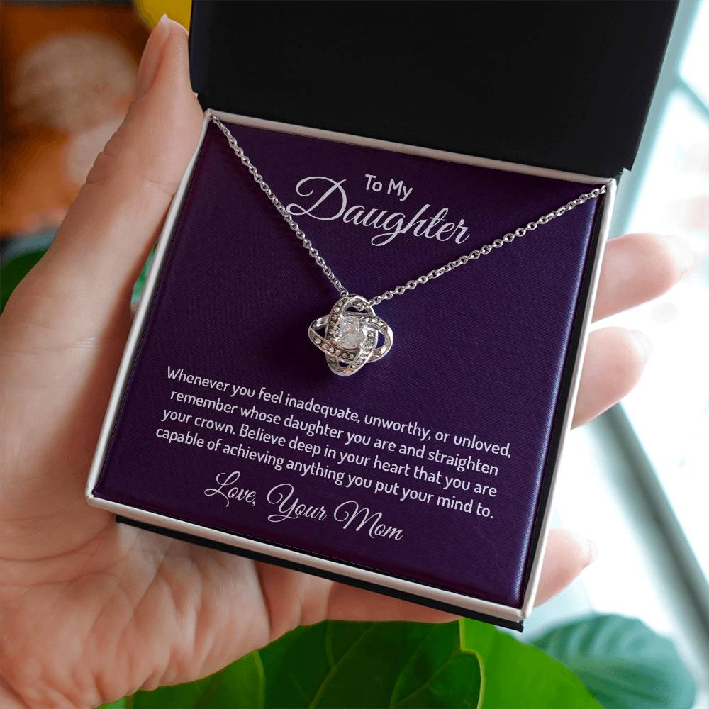 To my daughter - Love Knot Necklace