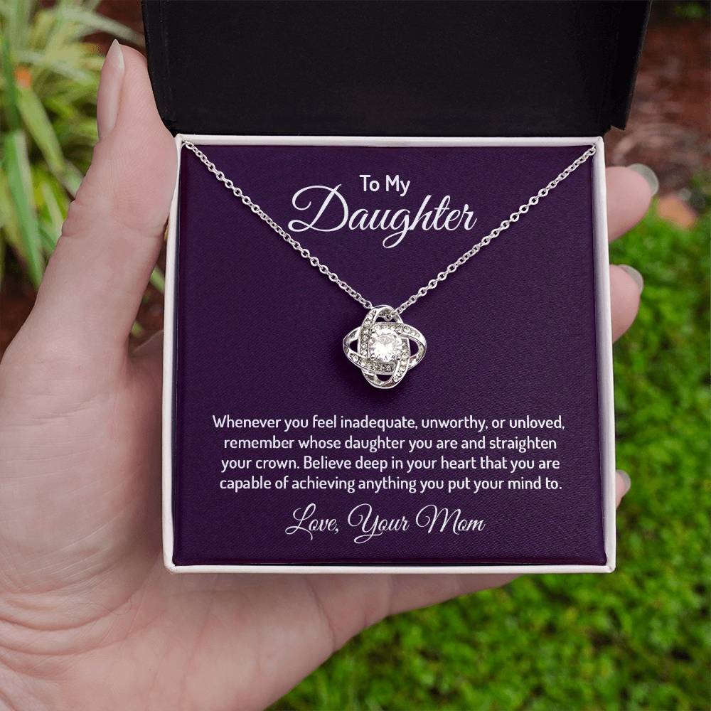To my daughter - Love Knot Necklace