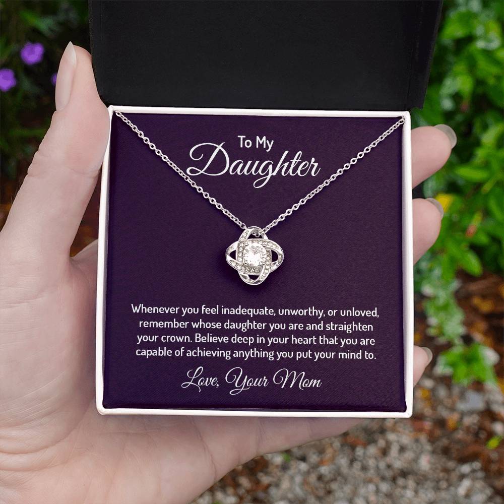 To my daughter - Love Knot Necklace
