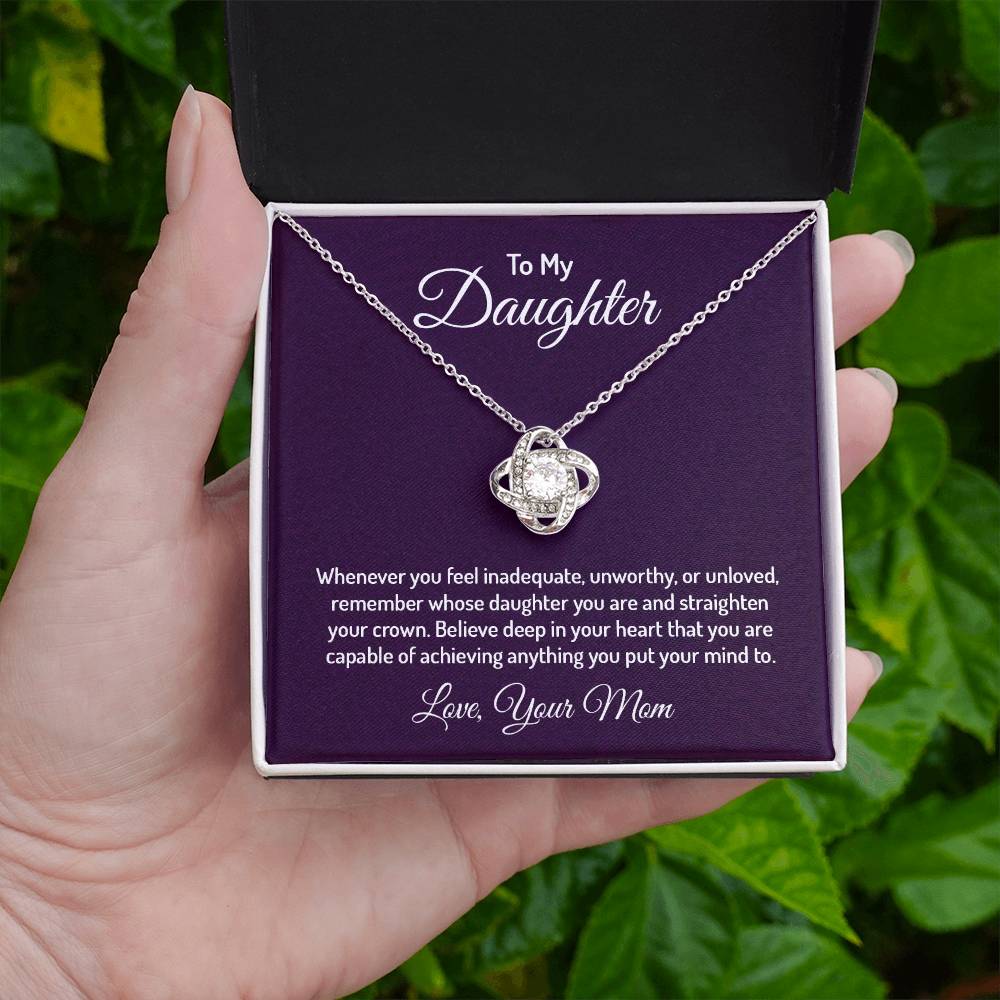 To my daughter - Love Knot Necklace
