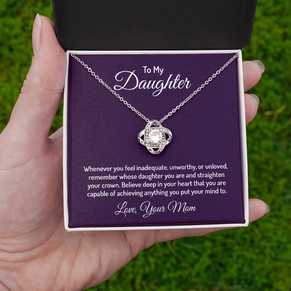 To my daughter - Love Knot Necklace