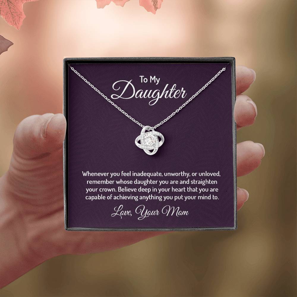 To my daughter - Love Knot Necklace
