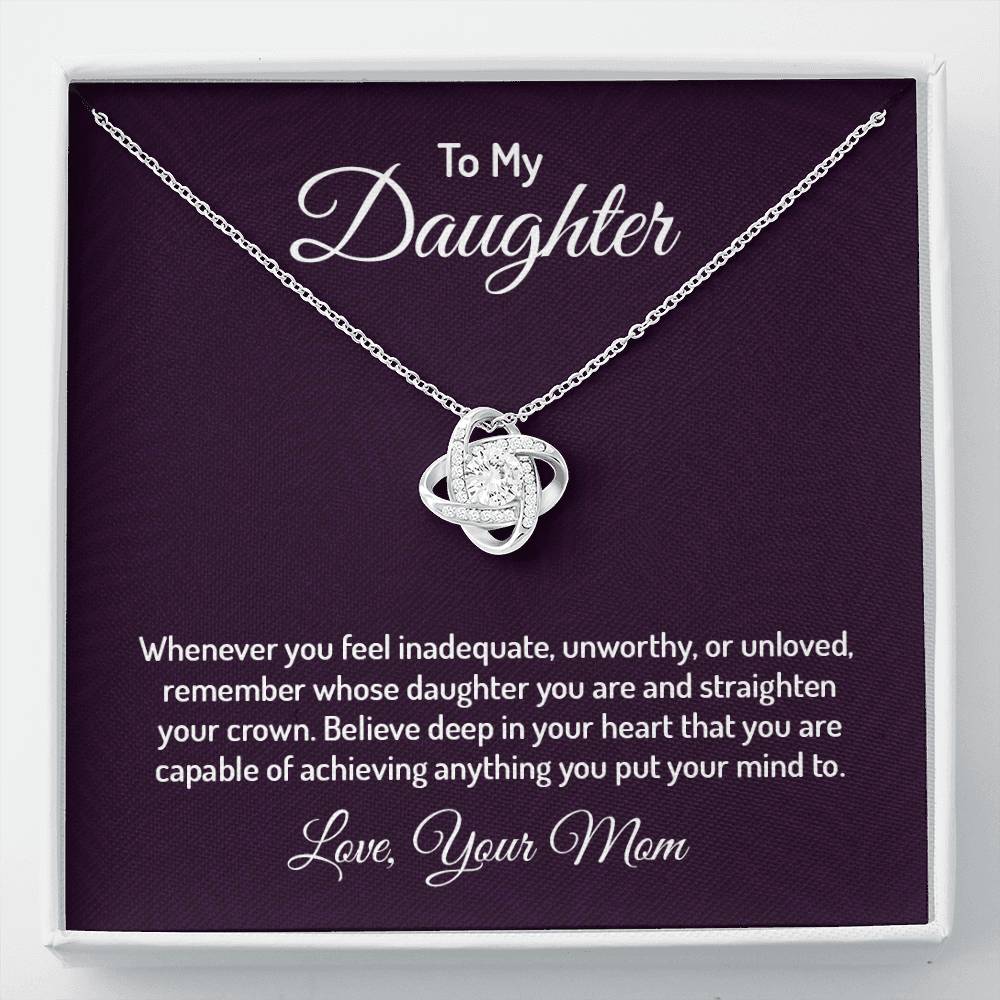 To my daughter - Love Knot Necklace