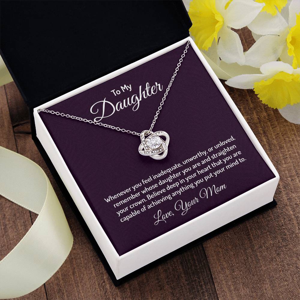 To my daughter - Love Knot Necklace