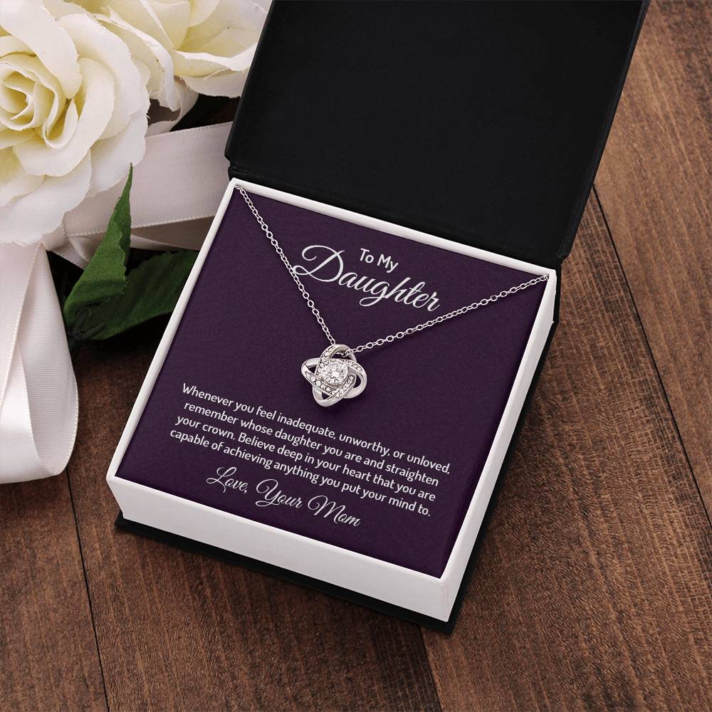 To my daughter - Love Knot Necklace
