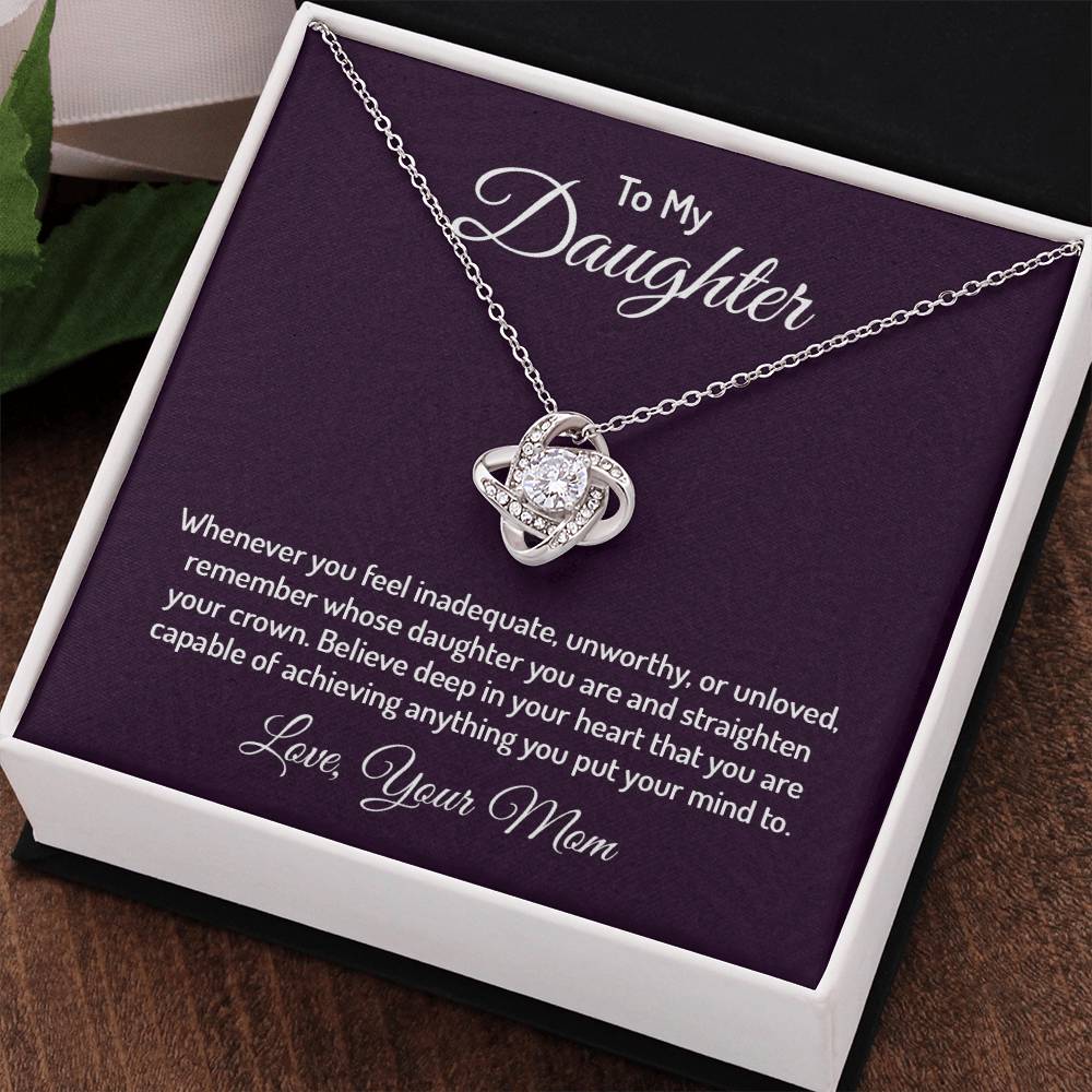To my daughter - Love Knot Necklace