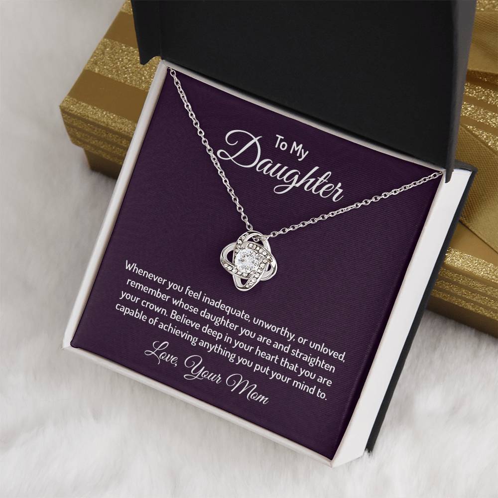 To my daughter - Love Knot Necklace