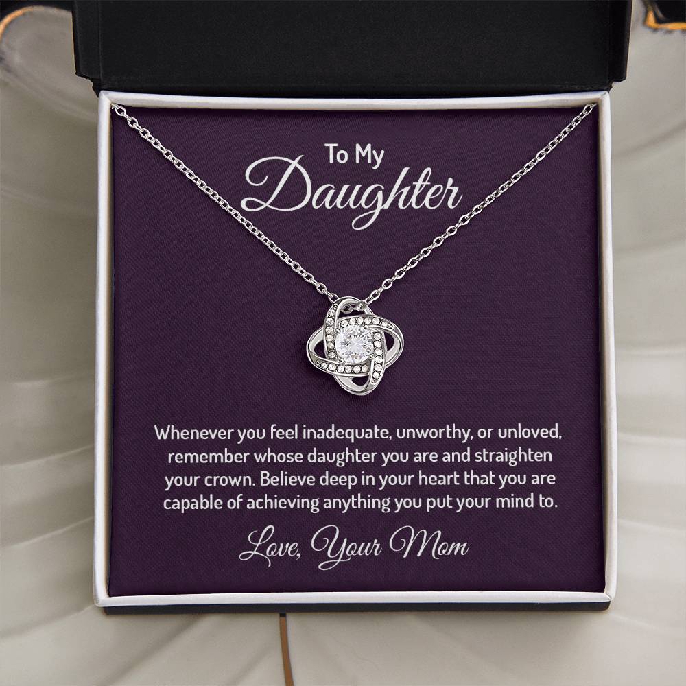 To my daughter - Love Knot Necklace