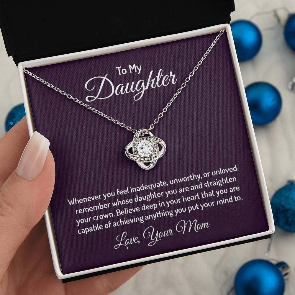 To my daughter - Love Knot Necklace