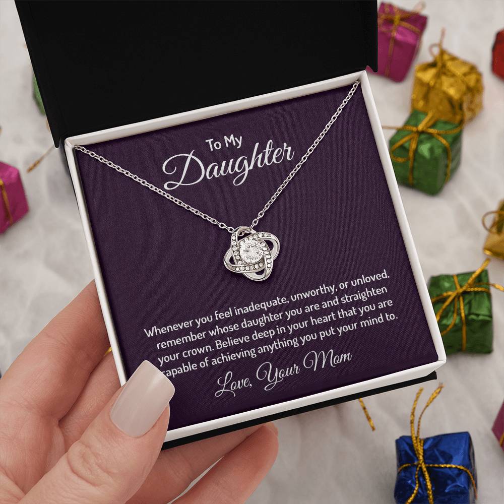 To my daughter - Love Knot Necklace