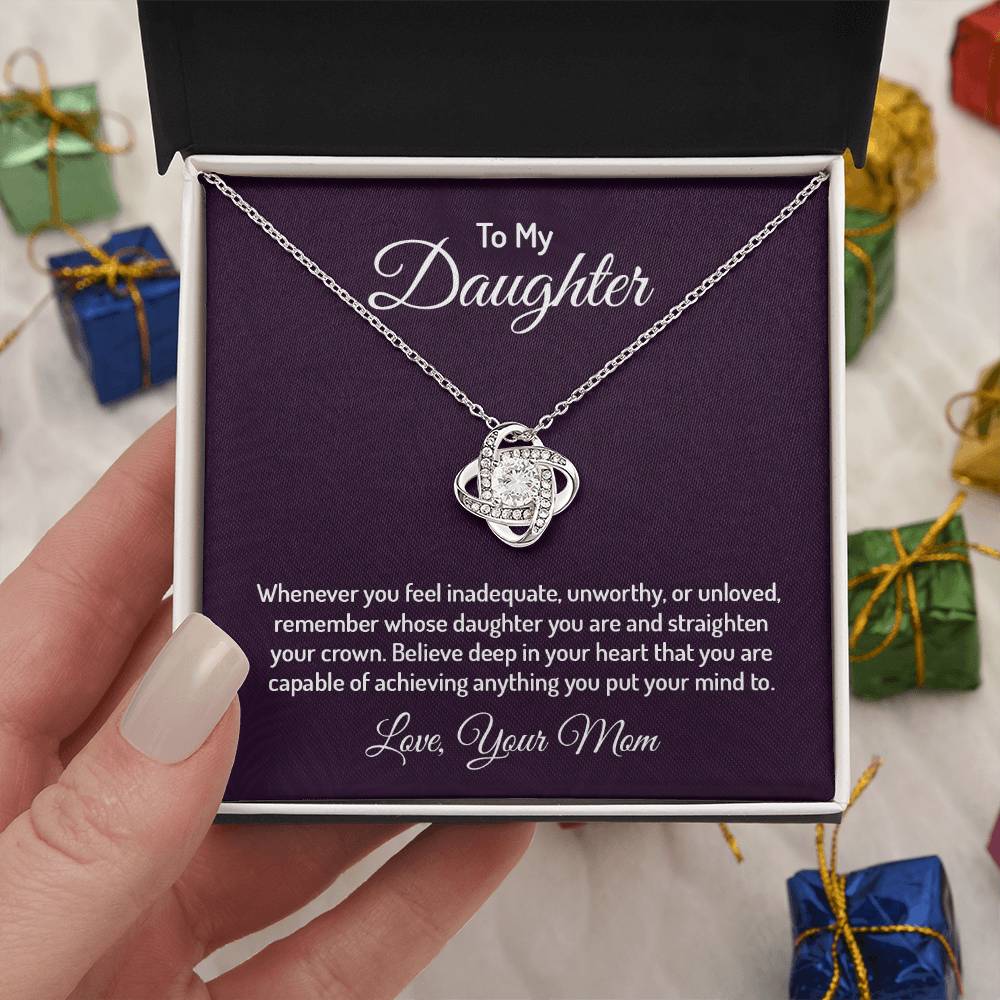 To my daughter - Love Knot Necklace