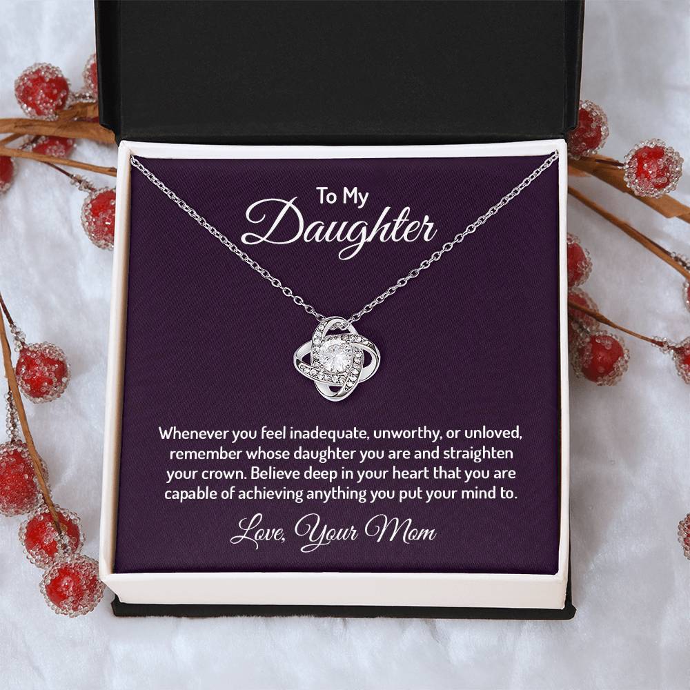 To my daughter - Love Knot Necklace