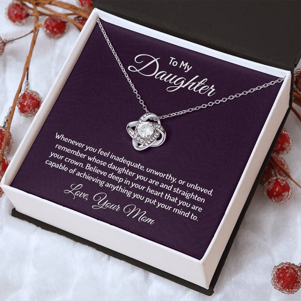 To my daughter - Love Knot Necklace