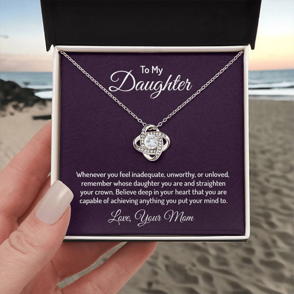 To my daughter - Love Knot Necklace