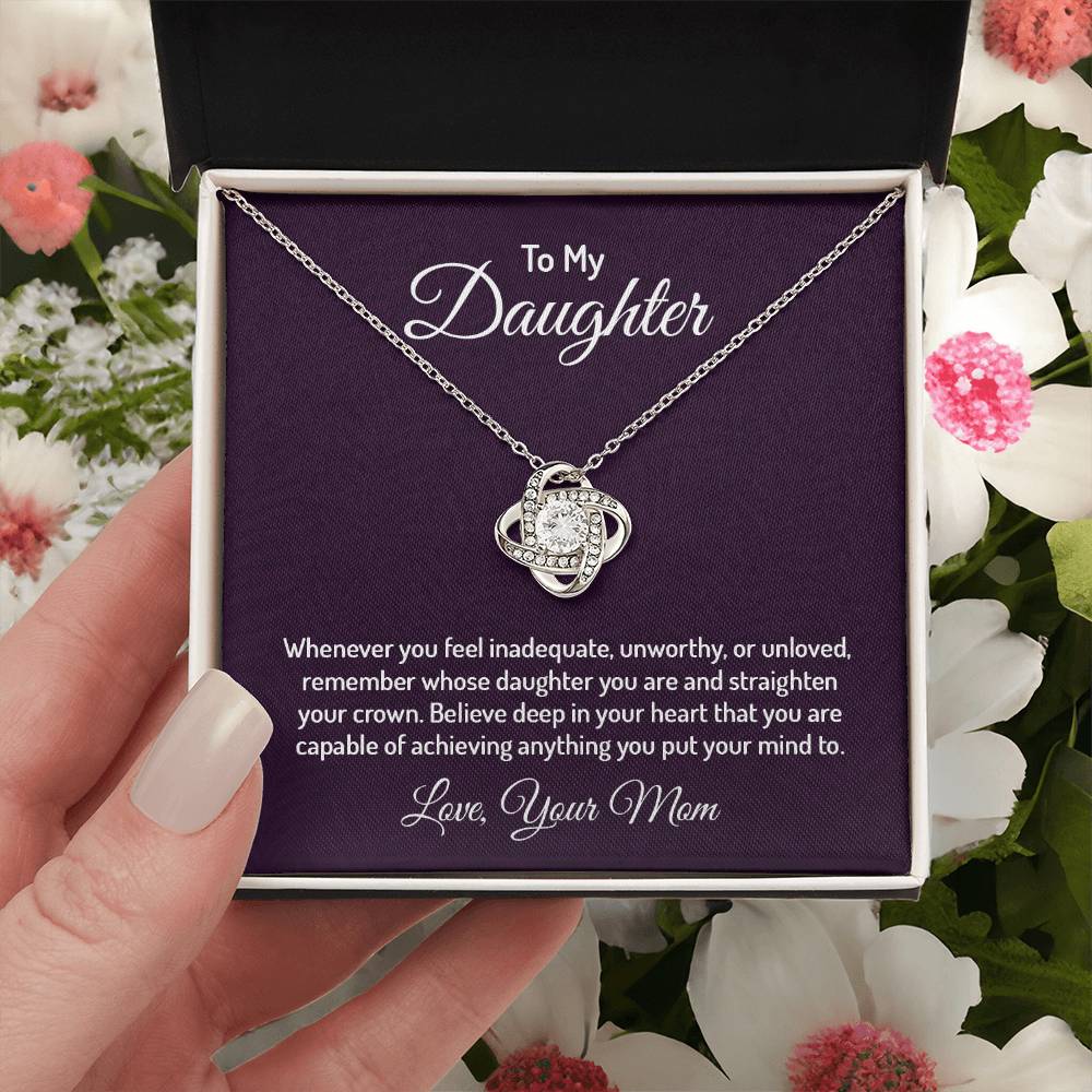 To my daughter - Love Knot Necklace