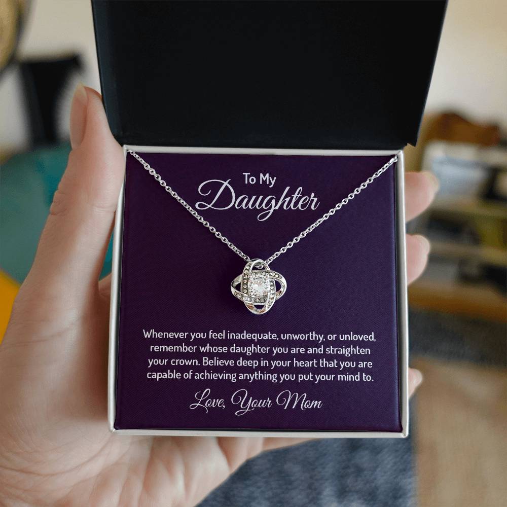 To my daughter - Love Knot Necklace