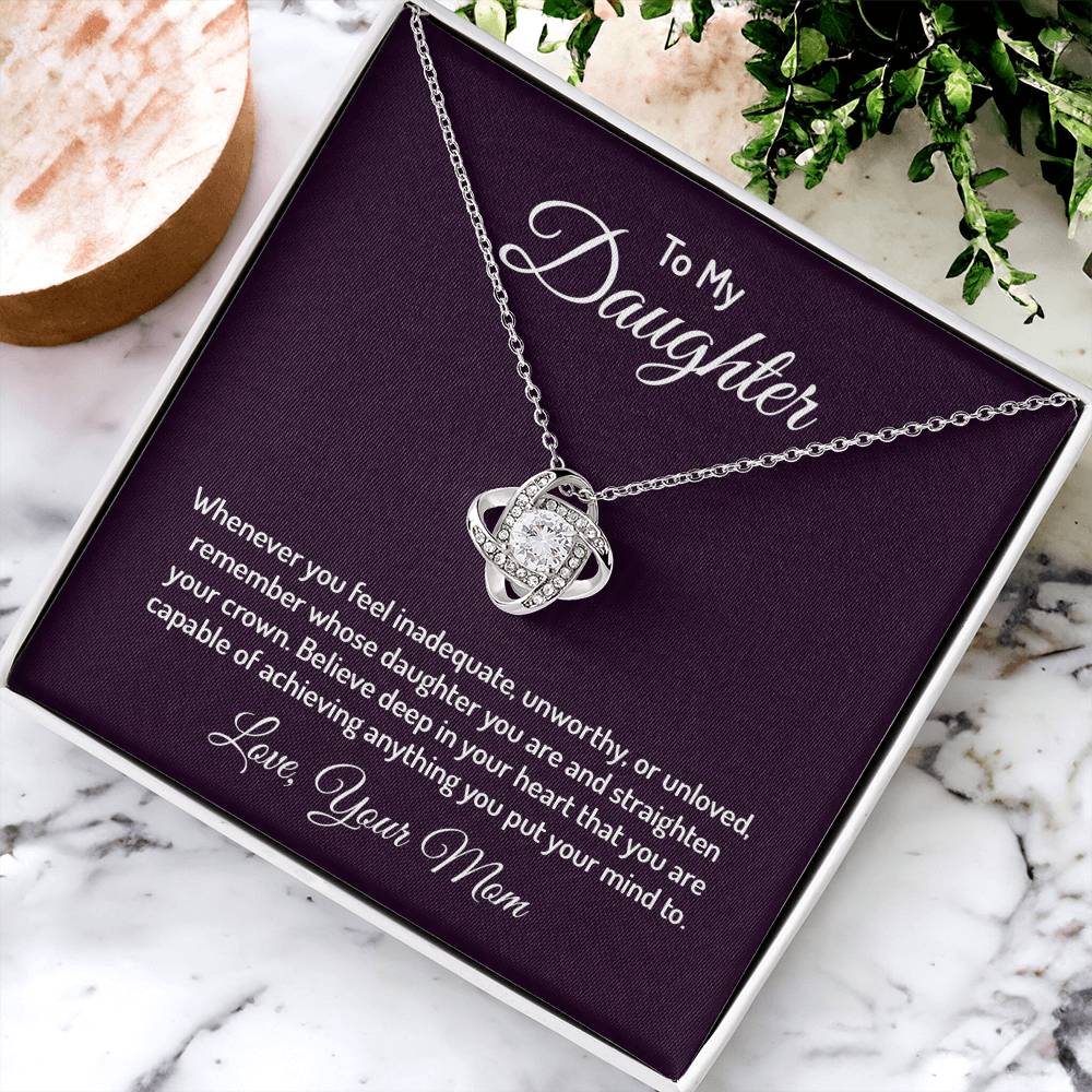 To my daughter - Love Knot Necklace