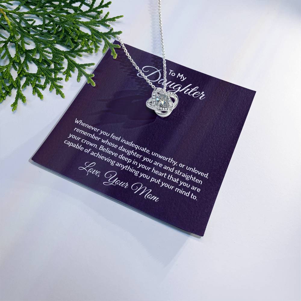 To my daughter - Love Knot Necklace