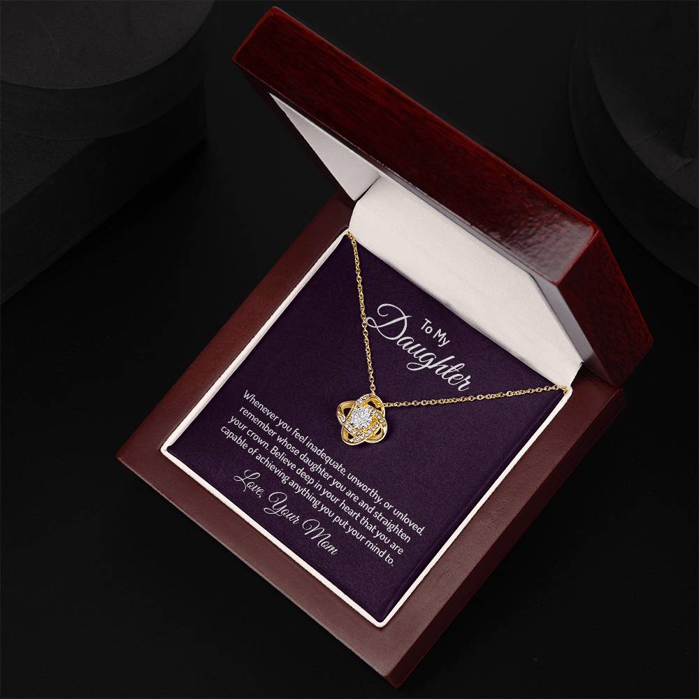 To my daughter - Love Knot Necklace