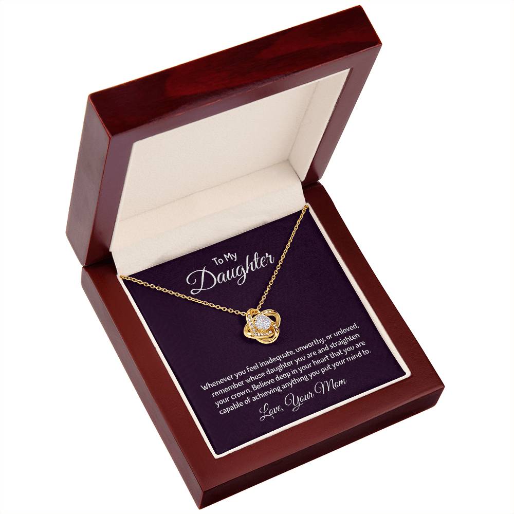 To my daughter - Love Knot Necklace