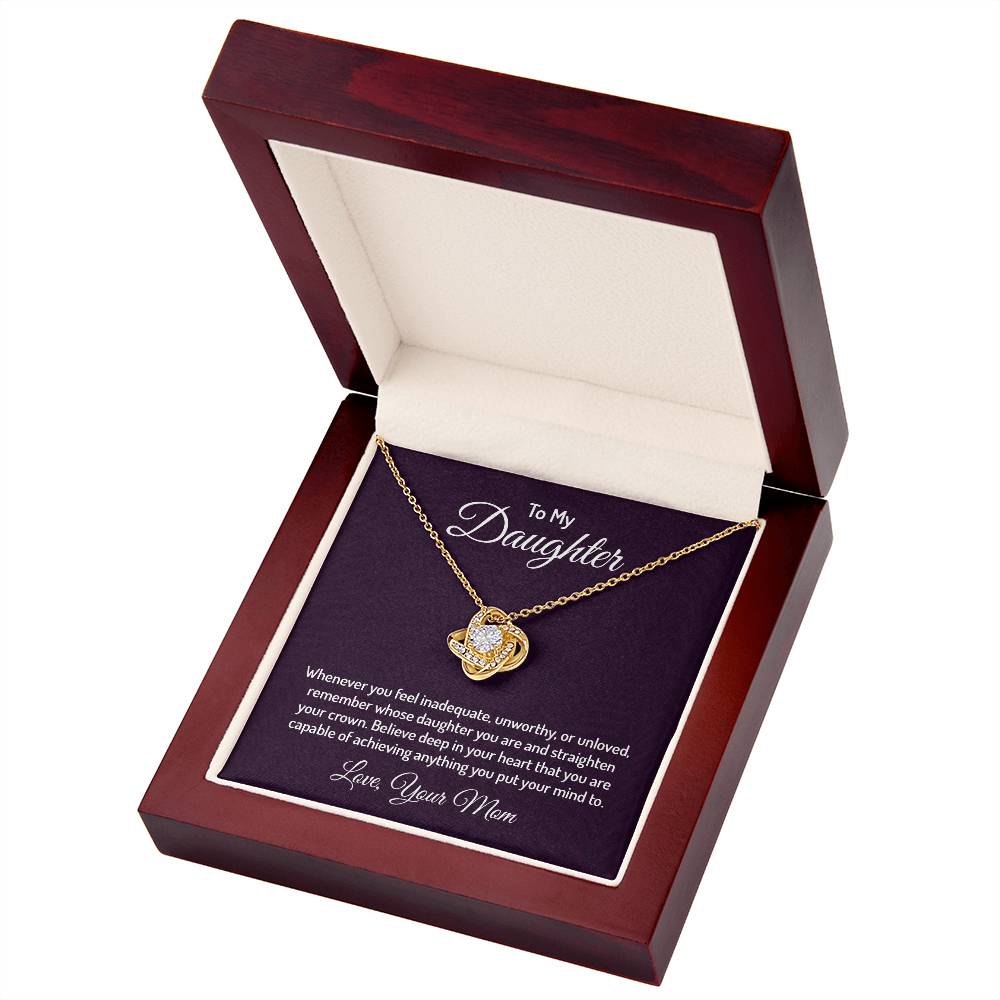 To my daughter - Love Knot Necklace