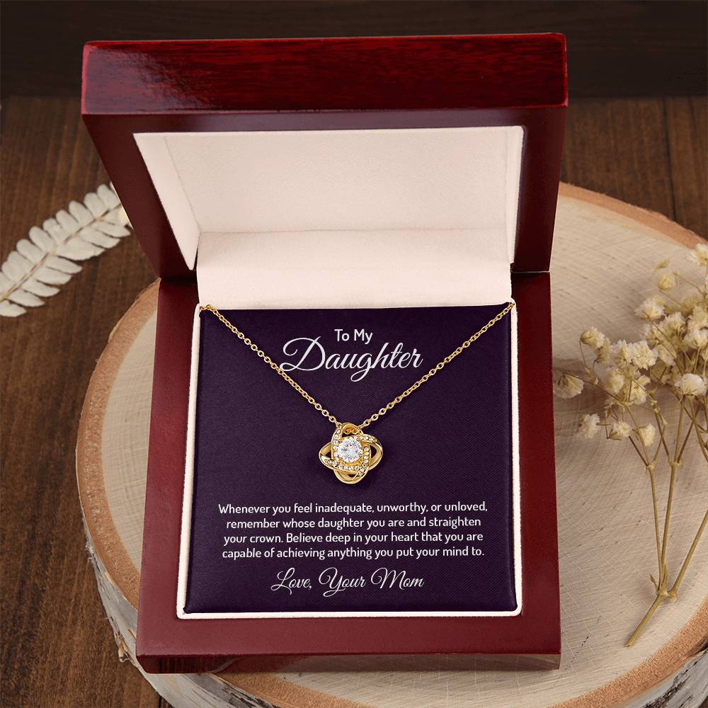 To my daughter - Love Knot Necklace