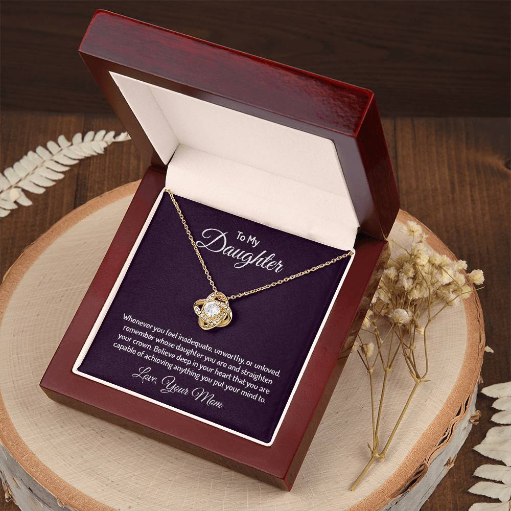 To my daughter - Love Knot Necklace