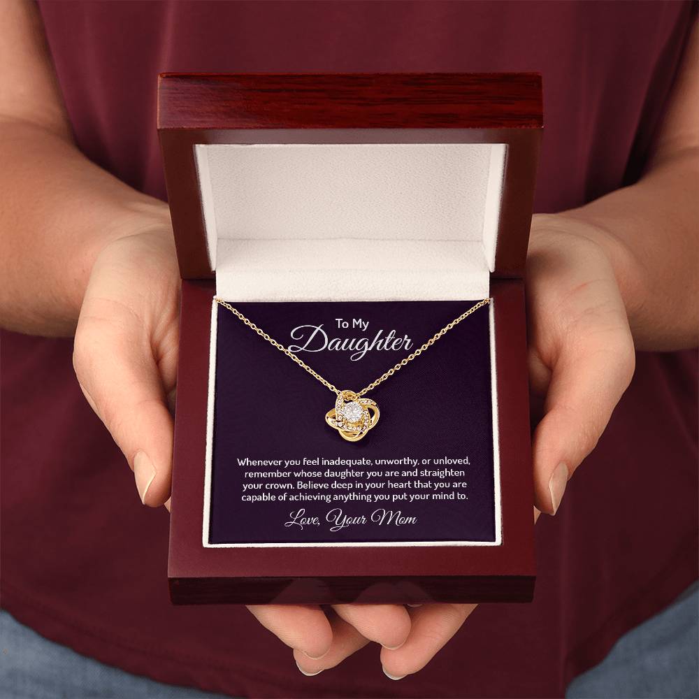 To my daughter - Love Knot Necklace
