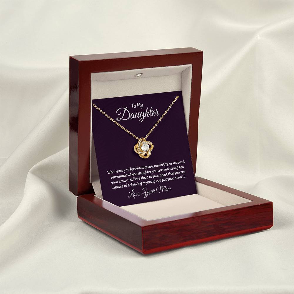 To my daughter - Love Knot Necklace